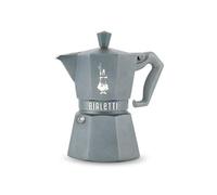 Bialetti Moka Exclusive Octagonal Induction - Caffettiera Espresso in Alluminio e Acciaio, Colori Silver Grey e Desert Sand - Compatibile Gas e Induzione - Made in Italy (Silver Grey Grigio)
