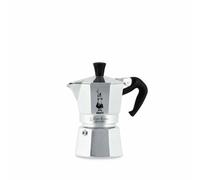 Bialetti Caffettiera Moka Express 2 Tazze, Manico anti scottatura, Non adatta a