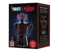 Bialetti - Moka Express Musicale 6 Tazze Stranger Things Ricarica Usb-C 270ml