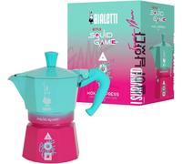 Bialetti Moka Express Squid Game© 3 Tazze, Manico Antiscottatura, Non Adatto all'Induzione, 130ml, Alluminio