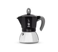 Bialetti Moka Induction Premium Quality 4 Tazze Caffettiera Nera Caffè