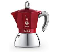 Bialetti Macchina Caff Caffettiera Moka 6 Tazze colore Rosso - 0004833 Moka Induction