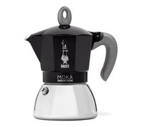 Bialetti Moka Induzione 1,4 L Nero e Argento per 6 Tazze