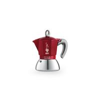 BIALETTI MOKAIND2R CAFFETTIERA NEW MOKA INDUZIONE 2 TAZZE ROSSA - La tradizione del caffè italiano incontra l'innovazione per piani a induzione