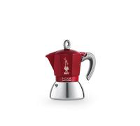 BIALETTI MOKAIND4R CAFFETTIERA NEW MOKA INDUZIONE 4 TAZZE ROSSA - La tradizione