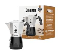 Bialetti Brikka Moka 0,17 L Nero, Acciaio inox