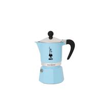 Bialetti Rainbow Caffettiera Colorata Alluminio Azzurro 3 Tazze
