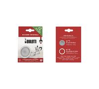 Bialetti Ricambi, 3/4 TAZZE, Include 3 Guarnizioni e 1 Piastrina, Compatibili con Moka Express, Fiammetta, Break, Happy, Dama, Melody, Alpina, Timer Rainbow