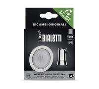 Bialetti Ricambi, 4 TAZZE, Include 1 Guarnizione e Piastrina, Compatibili con Venus, Kitty, Musa Class