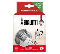 Bialetti Ricambi, Include 1 Filtro a Imbuto, Compatibile con Moka Express, Fiammetta, Break, Happy, Dama, Mini Express e Rainbow (1 Tazza)