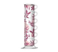Bialetti Set 6 Tazzine Impilabili Rosa
