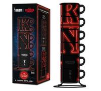 Bialetti Set da 6 Tazzine Impilabili Stranger Things Fluorescenti - Serie Netfli