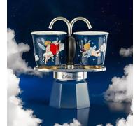 Bialetti Set Mini Express Cielo Stellato Cupido Caffettiera Moka Espresso Maker