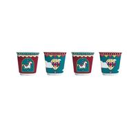 Bialetti Set Tazze da Caffè Winter Wonderland Turchese Porcellana 90 ml 4 Pezzi - Marca EAN: 8006363075152