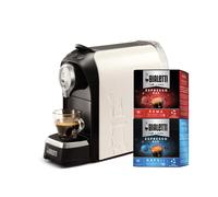 Macchina da Caff Espresso Automatica Bundle Super Serbatoio 0.4 Lt. Potenza 1200 Watt Colore Bianco + 32 Capsule