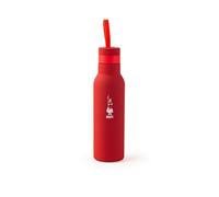 Bialetti To Go Bottiglia Termica, con Doppia Parete, Mantiene Il Caldo per 12 h e Il Freddo per 24 h, Acciaio, capacità 500 ml, Rosso