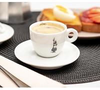 Bialetti Y0TZ097 Tazzina Moka Istituzionale (con Piattino), Porcellana, 80 ml