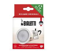 Bialtti Ricambi, include 1 Garnizione e 1 Piastrina, Compatibili con Bialetti La Mokina e Moka 1 tazza