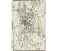Bialystok Poland Map journal: Vintage Map Notebook