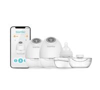 Biamba Pump Pro - Tiralatte portatile a mani libere, capacità 180 ml, indossabile, con controllo tramite app, tiralatte elettrico a mani libere con 3 modalità, 9 livelli di aspirazione, design sottile