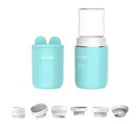 Biamba Warm Out - Scaldabiberon portatile da viaggio, piccolo e compatto, 4 temperature di riscaldamento, resistente alle perdite, in silicone a prova di spruzzi, ricarica USB, per tutti i tipi di
