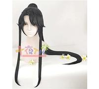 Biamoxer 7 stili Grandmaster of Demonic Cultivation Wei Wuxian in stile nero parrucca di capelli lunghi Cosplay Fascia rossa stile COS gratis 6