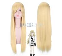 Biamoxer Anime Angels of Death Rachel Gardner Ray Sena Parrucche Cosplay Parrucca per capelli lunghi lisci biondi Cosplay Taglia unica