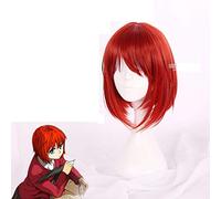 Biamoxer Chise Hatori The Ancient Magus & # 39 Parrucca da sposa Capelli corti corti rossi Cosplay anime Taglia unica