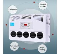 Bianca,12V,Generic RV Condizionatore D'aria 12V/24V DC Elettrico Conversione Di Frequenza Intelligente Aria Condizionatore RV Per RV Caravan Truck Trattore Parcheggio Condizionatore D'aria