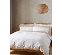Bianca Bianca Waffle 100% Cotton Circle Reversible Bed Set Bianco