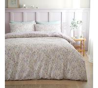 Bianca Ditsy Floral - Set copripiumino singolo reversibile in cotone 200 fili, con federa, colore: lilla