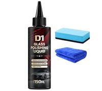Bianca Glass Polishing Liquid D1, Bomini Car Glass Polishing Compound Windshield Cleaner Glasss Oil Film Remover for Anti-Fog Hydrophobic Coating Spray,Removes Swirls,Scratches & Wiper Marks (# 1)