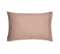 Bianca Plain Dyed Cotton Percale Rose Tan 200TC Housewife Pillowcases 50 x 80 cm (2)