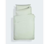 Bianca Plain Dyed Light Green Set lenzuola per letto da 105 cm 100% cotone percale