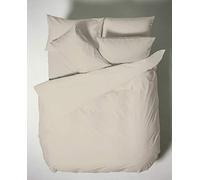 Bianca Plain Dyed Neutral Set lenzuola per letto da 180 cm 100% cotone percale