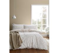 Bianca Set copripiumino reversibile floreale in cotone spazzolato super morbido Bianca Supersoft 100% Naturale