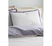 Bianca Set copripiumino reversibile in cotone Bianca Amelie blu