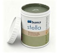 Bianca Stella Vernice per mobili premium senza carteggiatura per cucina e bagno, Verde oliva, Lucido, 1000ml, a base acquosa, vernice acrilica per tutte le superfici, legno, piastrelle, metallo