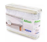 BIANCALUNA | Alton Coprirete Letto | Imbottito Trapuntato | Fascia Elastico Perimetrale 12 cm | Made in Italy (UN POSTO E MEZZO 125X200)