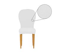 BIANCALUNA Coppia Copri seggiola Genius 4D coprisedia con Imbottitura L720 Bianco