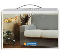 Biancaluna Coppia Copricuscino 1 Posto Genius Tinta Unita Elastico Vari Colori 1008 - senape -