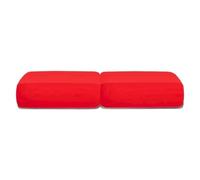 Biancaluna Coppia Copricuscino 1 Posto Genius Tinta Unita Elastico Vari Colori 1016 - rosso -