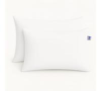 BIANCALUNA | Coppia Federe Coliber zon ZIP 50x80 cm in Jersey di Puro Cotone Estensibile | Federa per Guanciale con Cerniera | Morbida | Lavabile | Made in Italy |10 Colori (NEVE)