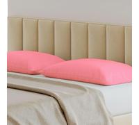 Biancaluna coppia federe cuscini letto Tinta Unita 100% Cotone MADE IN ITALY; - SET DUE PEZZI - Colore: (Rosa)