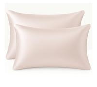 BIANCALUNA | Coppia Federe Letto in Seta di Bamboo CLARA | Anticrespo | Antirughe | Ipoallergeniche | Traspiranti |Eleganti e Morbide | 50x80 cm | Made in Italy (ROSA)