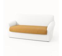BIANCALUNA | Copri Cuscino Singolo Maxi Estensibili da 160 a 220 cm | Tessuto Bi-elastico Genius 4D Antimacchia | Coordinabile con Copridivano e Copripoltrona | Lavabile in Lavatrice (BISCOTTO)