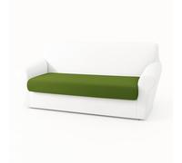 BIANCALUNA | Copri Cuscino Singolo Maxi Estensibili da 160 a 220 cm | Tessuto Bi-elastico Genius 4D Antimacchia | Coordinabile con Copridivano e Copripoltrona | Lavabile in Lavatrice (OLIVA)