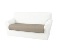 BIANCALUNA | Copri Cuscino Singolo Maxi Estensibili da 160 a 220 cm | Tessuto Bi-elastico Genius 4D Antimacchia | Coordinabile con Copridivano e Copripoltrona | Lavabile in Lavatrice (TORTORA)