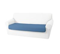 BIANCALUNA | Copri Cuscino Singolo Maxi Estensibili da 160 a 220 cm | Tessuto Bi-elastico Genius 4D Antimacchia | Coordinabile con Copridivano e Copripoltrona | Lavabile in Lavatrice (BLU SUGAR)