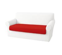 BIANCALUNA | Copri Cuscino Singolo Maxi Estensibili da 160 a 220 cm | Tessuto Bi-elastico Genius 4D Antimacchia | Coordinabile con Copridivano e Copripoltrona | Lavabile in Lavatrice (ROSSO)